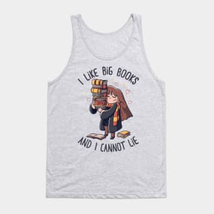 I Like Big Books And I Cannot Lie Funny Cute Gift Tank Top